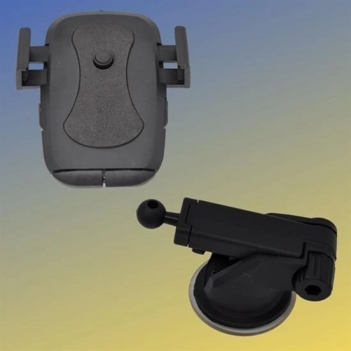 Adshome® 360 Derece Dönen Torpido Üstü Uzunluk Ayarlamalı Vantuzlu Teleskopik Araç Telefon Tutucu