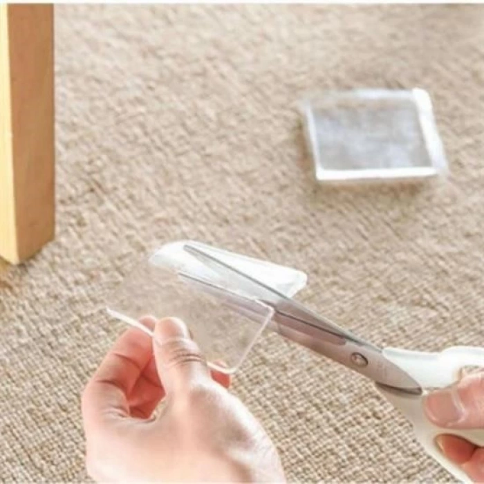 Adshome® 4 Adet Silikon Şeffaf Koltuk Mobilya Masa Beyaz Eşya Yazıcı Koruyucu Kaydırmaz  Dayanıklı Pe