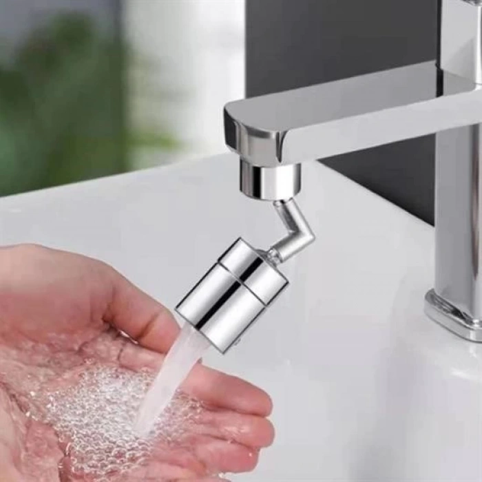 Adshome®  720 Derece Dönebilen 4 Filtreli Tüm Musluk Tipleri İle Uyumlu Montaj Aparatlı Musluk Başlık
