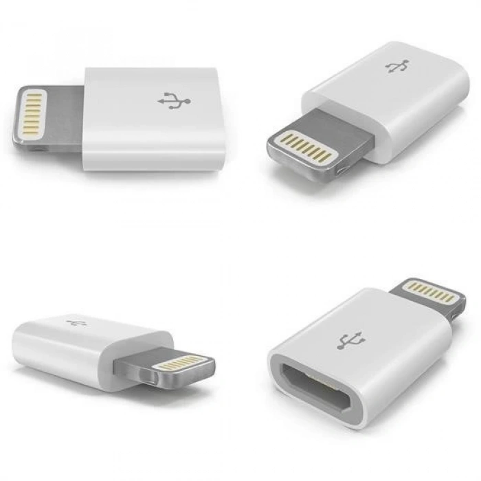 Adshome® Apple iPhone / iPad Micro Usb Dönüştürücü Adaptör OTG Aparat