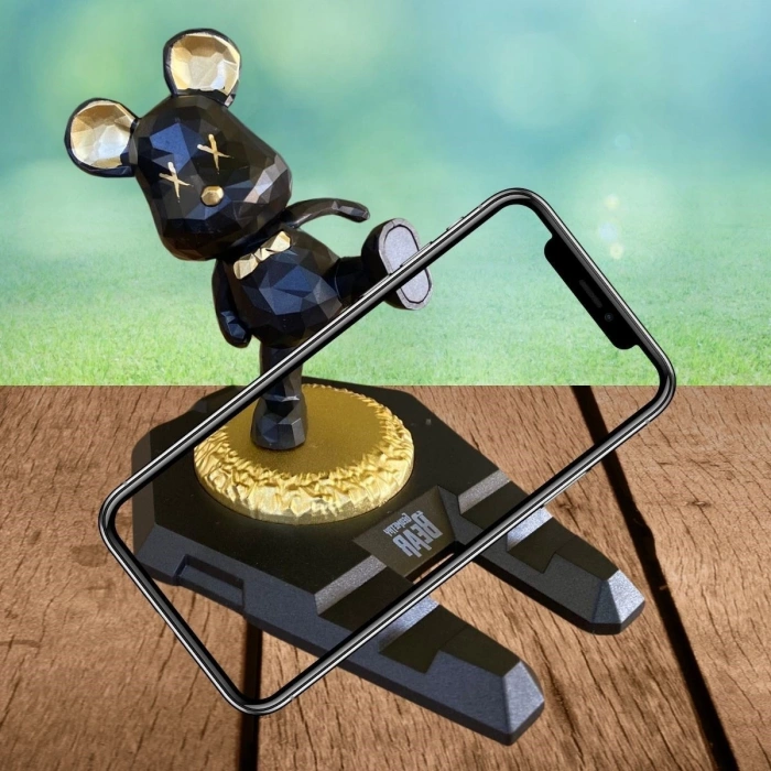 Adshome® Ayıcıklı Telefon ve Tablet Standı Masa Üstü Telefon ve Tablet Tutucu Aparatı