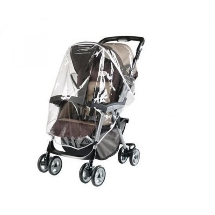 Adshome® Bebek Arabası Puset Şeffaf Yağmurluk Rüzgar Engelleyici Muşamba