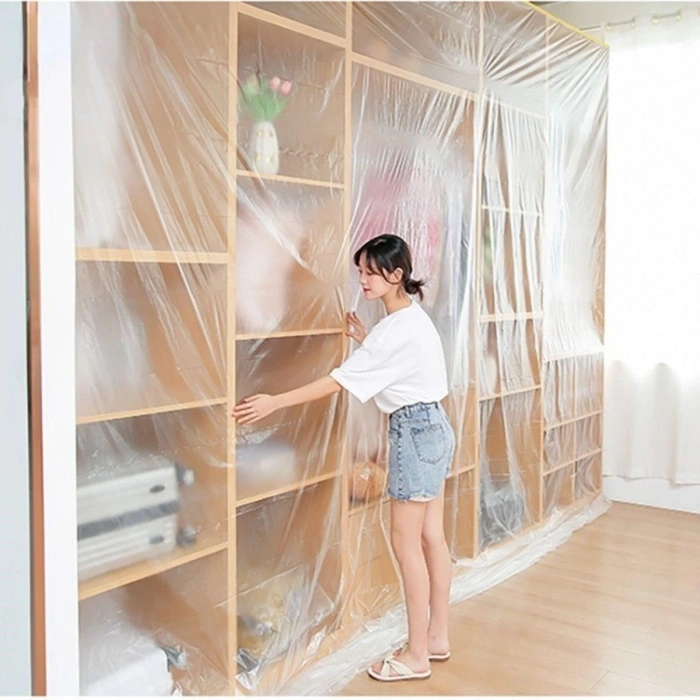 Adshome®  Boya Badana Eşya Koruma Hışır Örtüsü 280cm x 15 mt  Yapışkanlı Hışır Örtü