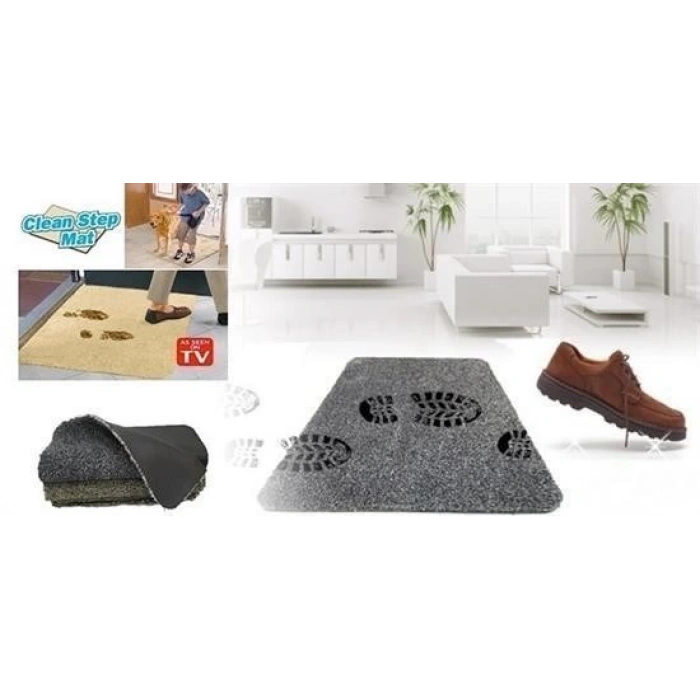 Adshome® Çamaşır Makinesinde Yıkanabilir Kir Toz Emici Mikrofiberli Paspas