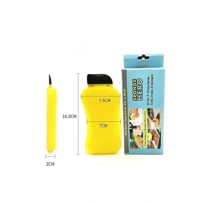 Adshome® Çok Fonksiyonlu Deterjan Hazneli Pratik Bulaşık Yıkama Fırçası