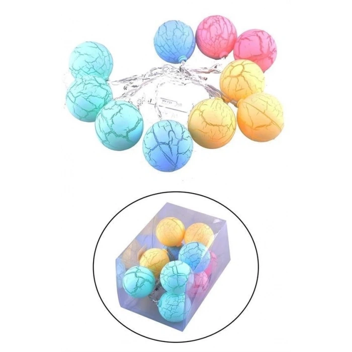 Adshome® Dekoratif Minik 10 Toplu Ledli  Dekoratif Dolama Renkli Led