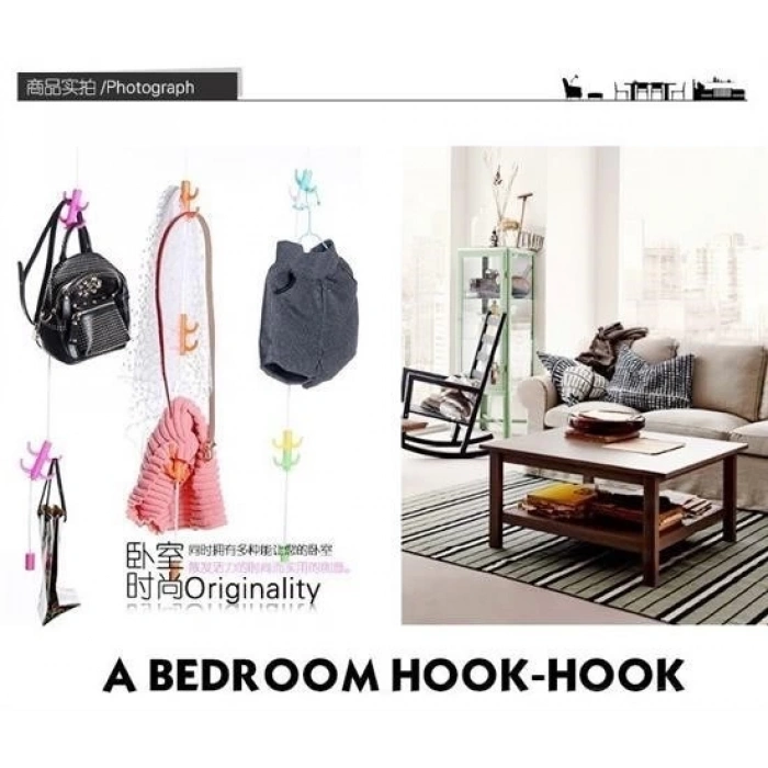 Adshome® Dolap İçi Düzenleyici Askı Elbise Giysi Organizer Sihirli Askılık