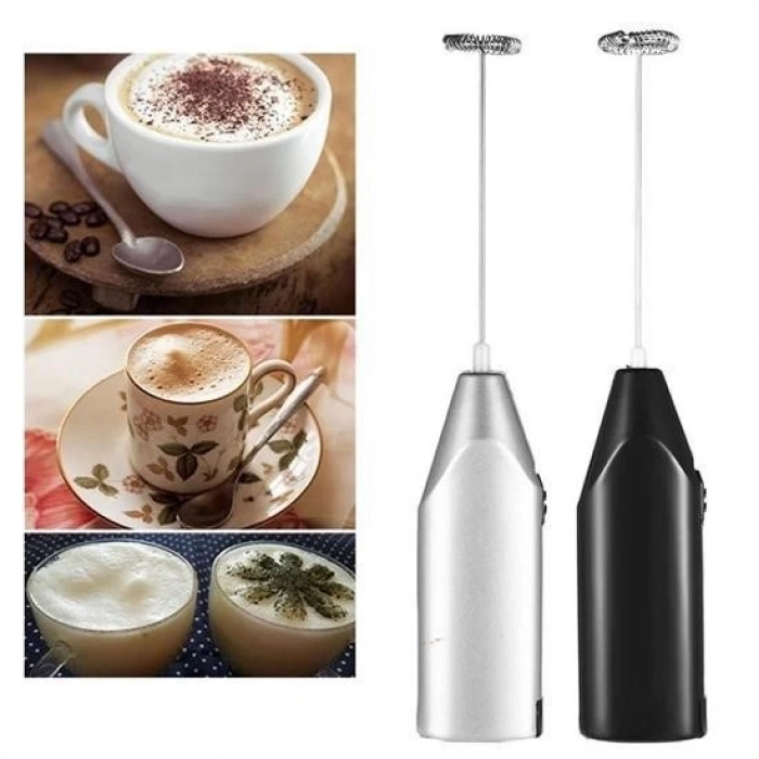 Adshome® El Çırpıcısı Pilli Mini Portatif Mutfak Mikseri Köpürtme Aleti