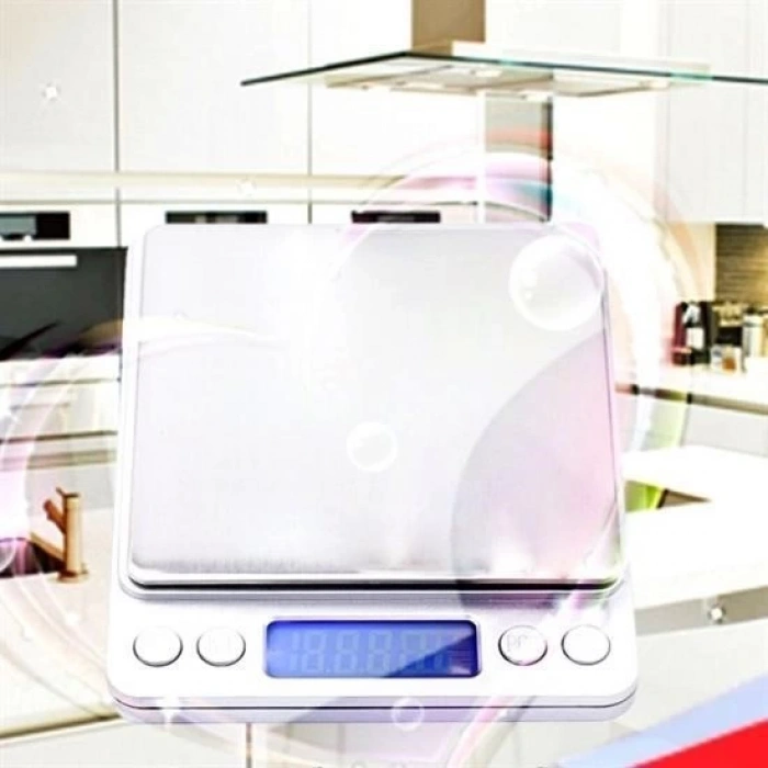 Adshome® Elektronik 3 kg Kapasiteli Dijital Hassas Kantar Mutfak Tartısı Terazi