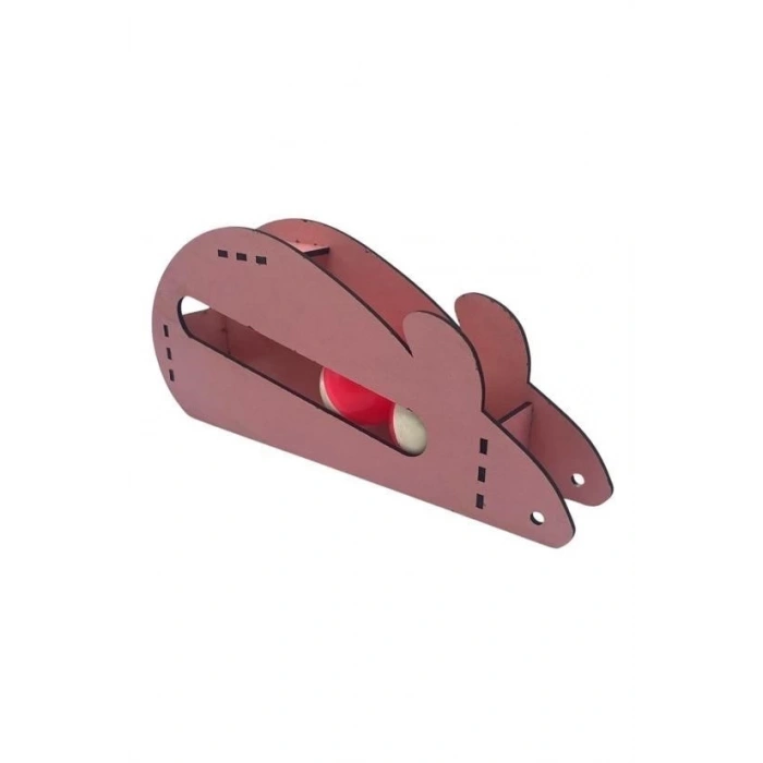 Adshome®  Fare Kedi Oyunu Ahşap 2 Toplu Kedi Oyuncağı Tahta Kedi Oyunu Tahta Fare Ve Toplu Oyuncak