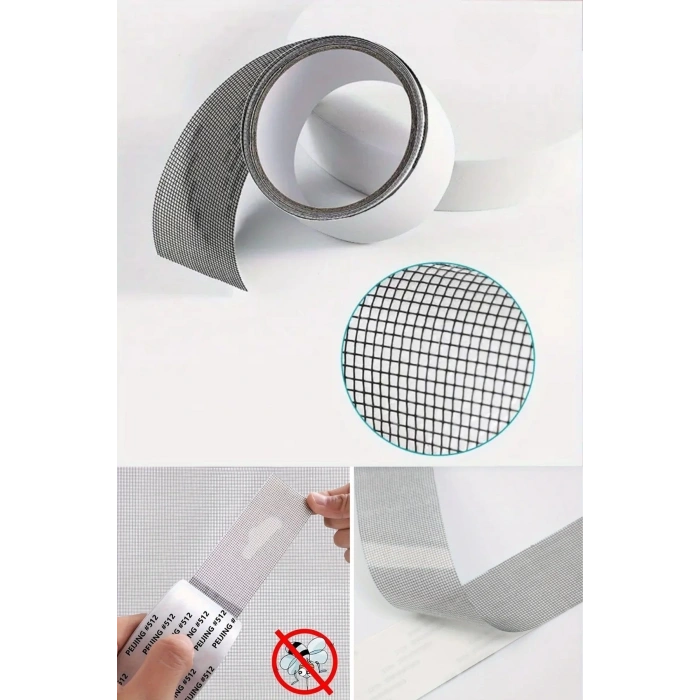 Adshome® Güçlü Yapışkanlı Pencere Tamir Bandı, Böcek Önleyici Yama Bandı 2 mt x 5 cm