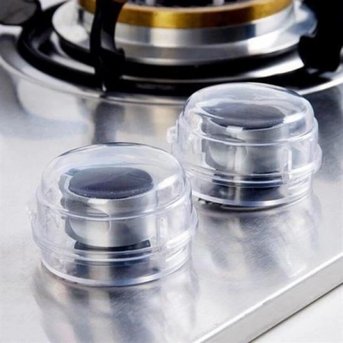 Adshome® Isıya Dayanıklı Plastik Ocak Düğme Koruyucu Düğme Kilidi Emniyet Düzeneği