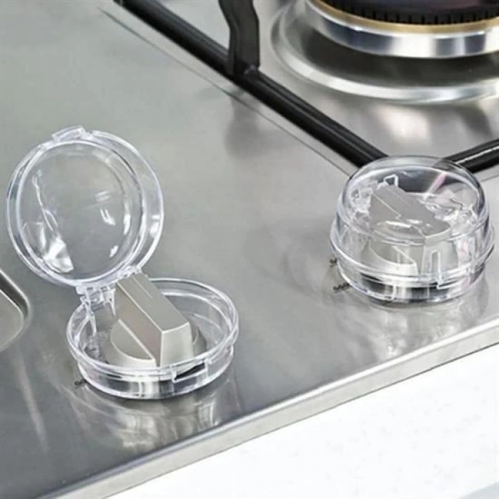 Adshome® Isıya Dayanıklı Plastik Ocak Düğme Koruyucu Düğme Kilidi Emniyet Düzeneği