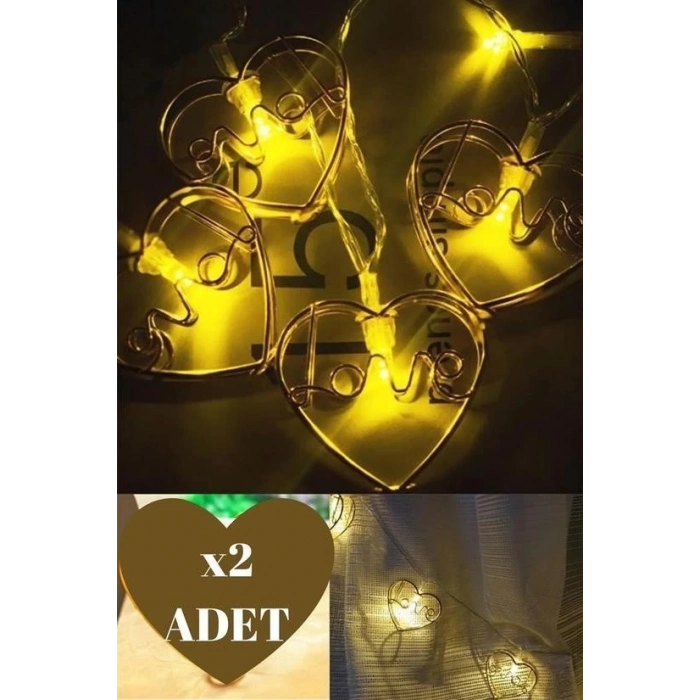 Adshome® Kalpli Şerit Led Işık Zinciri Aydınlatma Doğum Günü Süs Işığı