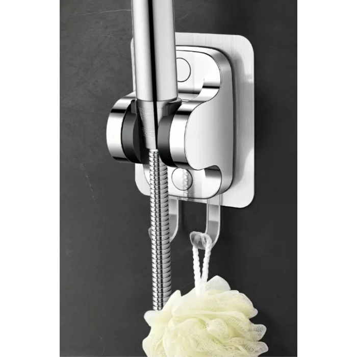 Adshome® Kendiliğinden Güçlü Yapışkanlı Askılı Duş Başlık Tutucu