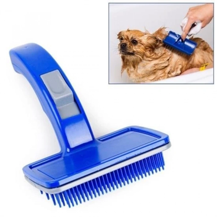 Adshome® Kendini Temizleyen Kedi Köpek Tüy Bakım Tarağı Tüy Alıcı Tarak