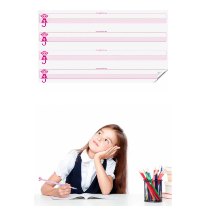 Adshome® Kılavuz Çizgili Akıllı Kağıt Yazı Tahtası Duvarda İz Bırakmaz Statik Yeni Müfredata Uygun 100x56cm