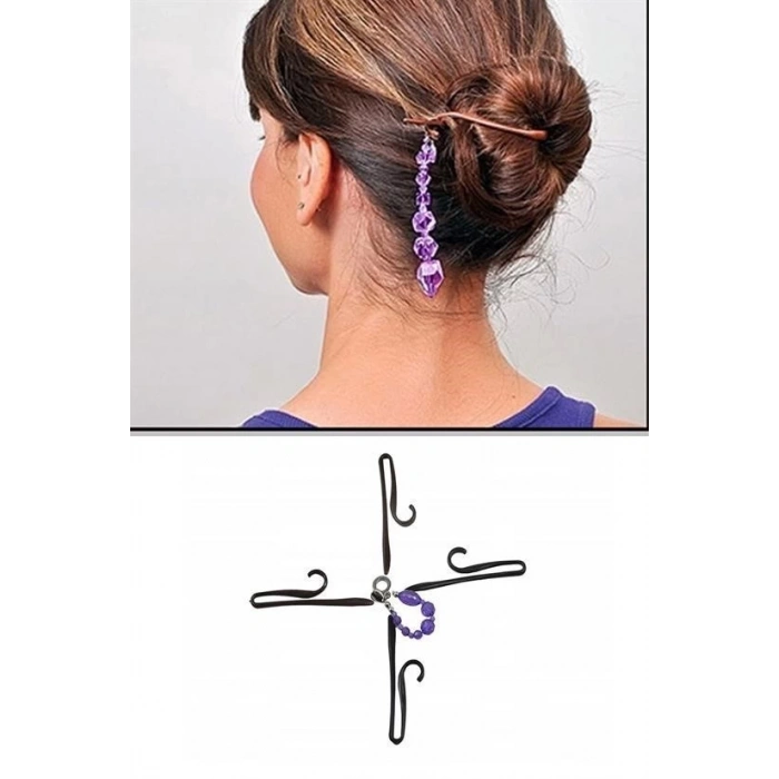 Adshome® Kolay Saç Toplama Örgü Yapma Tokası Saç Şekillendirme Seti