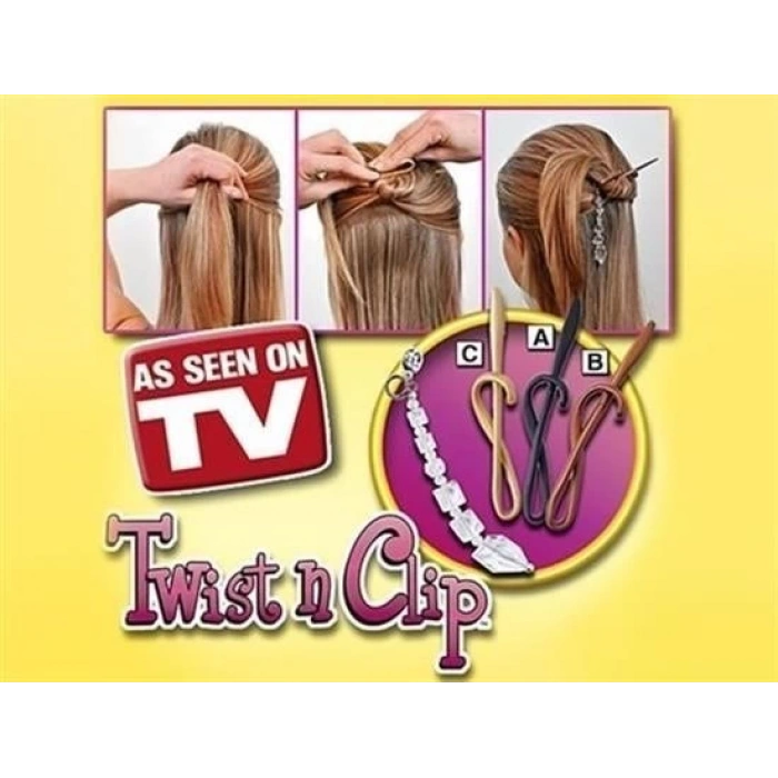 Adshome® Kolay Saç Toplama Örgü Yapma Tokası Saç Şekillendirme Seti