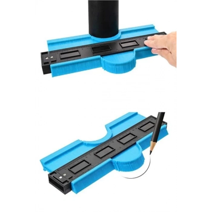Adshome® Kontur Ölçüm Cihazı Ahşap Fayans Şekillendirme Kalıbı 24 cm