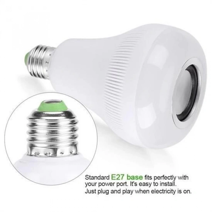 Adshome® Kumandalı Bluetooth Hoparlör Ampul LD-37