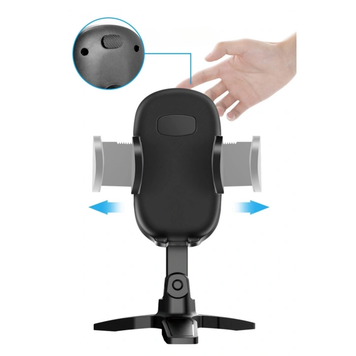 Adshome® Masaüstü Telefon Standı 360 Derece Dönebilen Başlıklı Ayaklı Telefon Tripodu