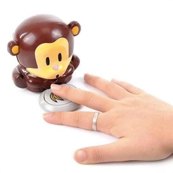 Adshome® Maymun Figürlü Hava Üfleyen Pratik  Kolay Hızlı Oje Kurutucu