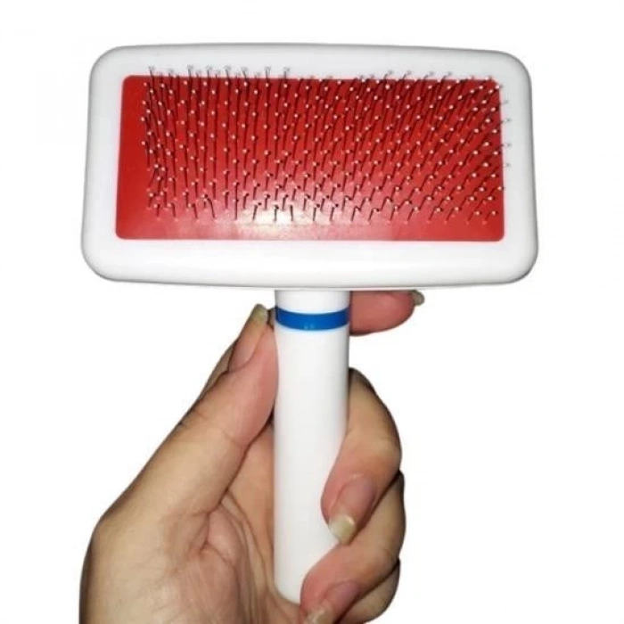 Adshome® Paslanmaz Evcil Hayvan Kedi Köpek Tüy Tarama Toplama Fırçası Kolay Temizlenir Bakım Aleti