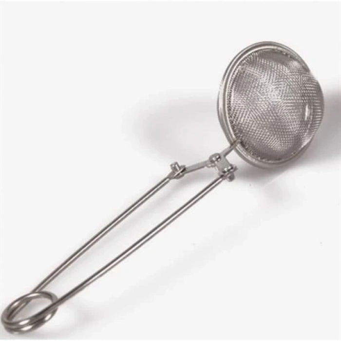 Adshome® Paslanmaz Metal Pratik Kolay Bitki Çayı Demleme Süzgeci Aparatı