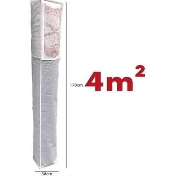 Adshome® Pencereli Halı Hurcu Toz geçirmez Sağlam Dayanıklı Hurç Organizer 4m²