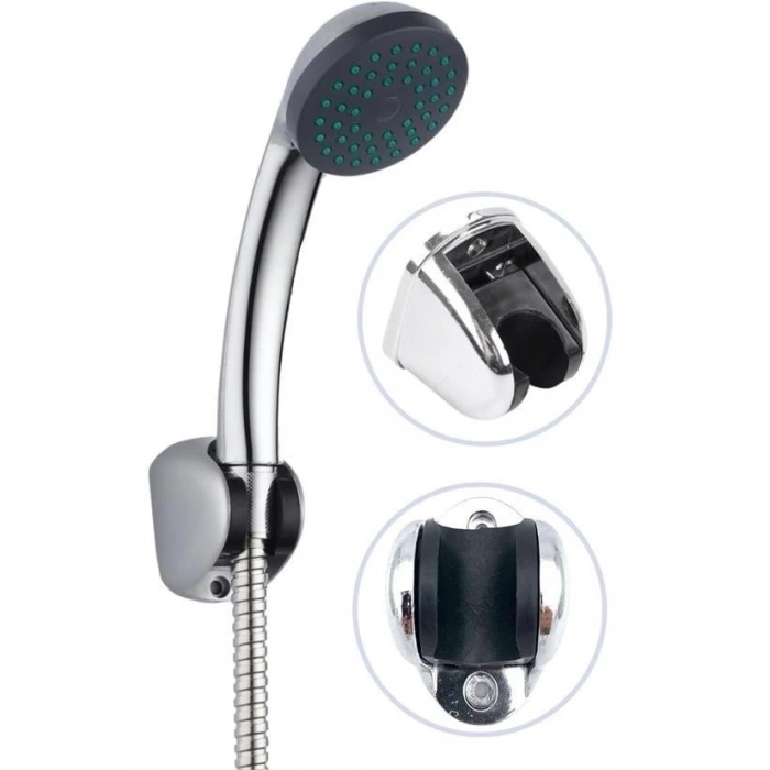 Adshome® Plastik Duş Başlığı Fiskiyesi Hortumu Askısı Mafsal Tutacak