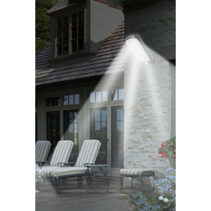 Adshome® Sensörlü Güneş Enerjisi İle Şarj Olabilen Duvara Monte Solar Aydınlatma  GL-84069