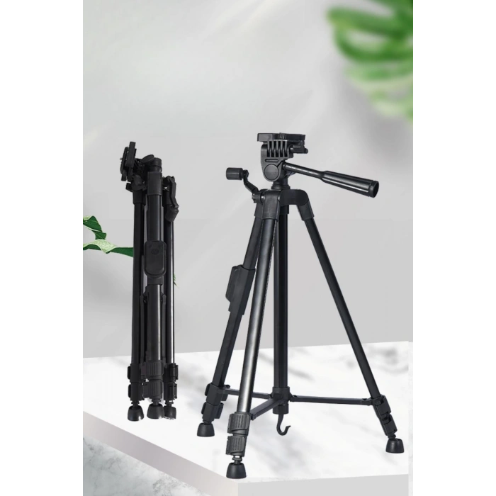 Adshome® Telefon ve Fotoğraf Makinası Takılabilen Bluetooth Kumandalı 146 cm Tripod