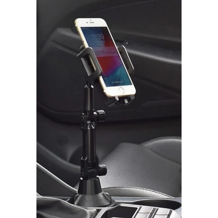 Adshome® Teleskopik Araç Bardak Yerine Giren Telefon Tutucu