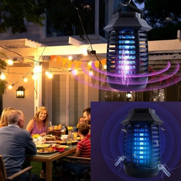 Adshome® Tutma ve Asma Saplı Ledli Sinek Makinası 2W Sinek Öldürücü UV Mor Işıklı Aparat