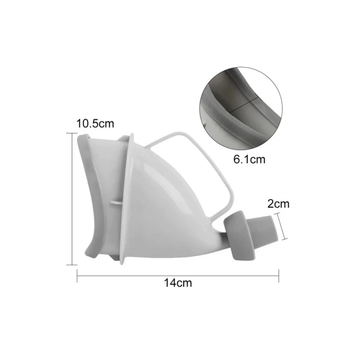 Adshome® Unisex Taşınabilir Hijjenik Seyahat Tuvalet Aparatı Seyahat Tuvalet Hunisi