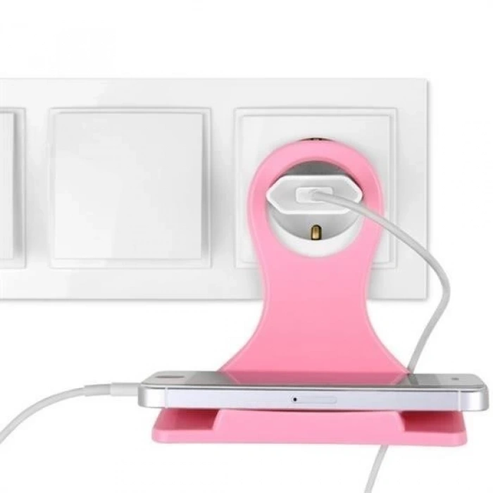 Adshome® Universal Mobil Şarj Priz Askısı ve Telefon Tablet  Tutucu Stand