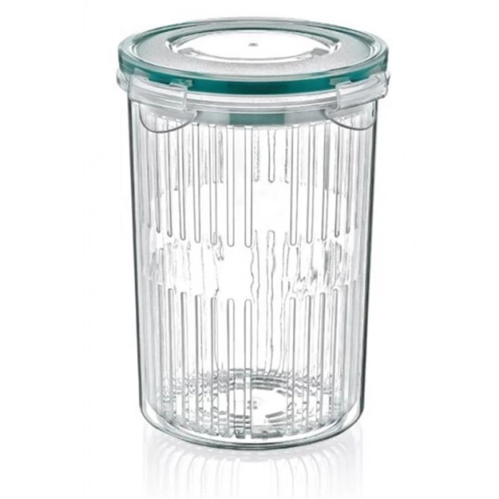 Adshome® Zeytin Turşu Sebze Yıkama Kutusu Klipsli Kapaklı Saklama Kabı