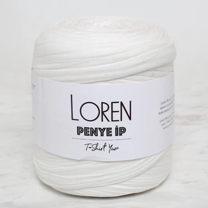 Loren Penye Kumaş El Örgü İpi Açık Krem - 43 - 33472