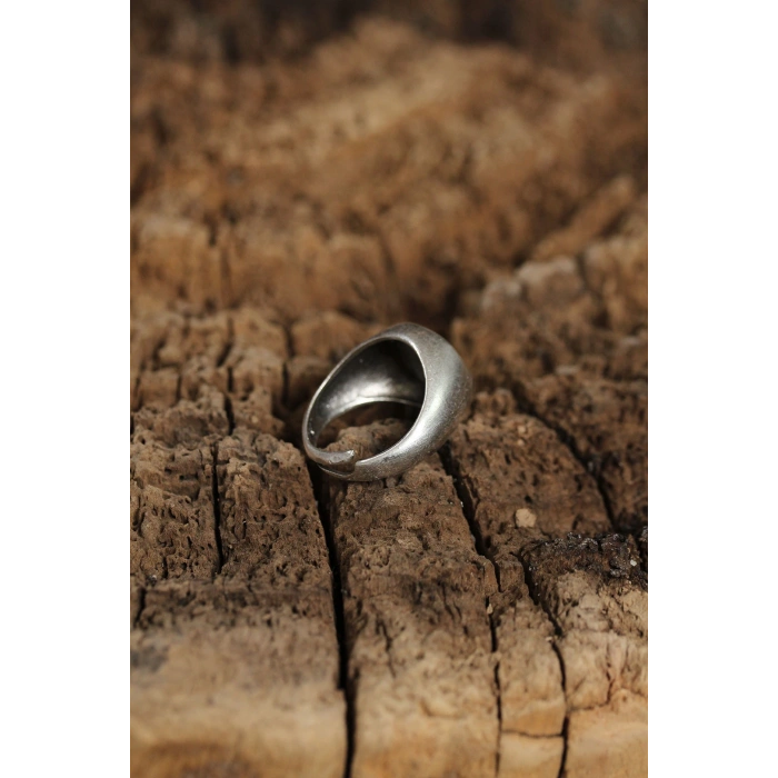 Otantik Emoji Tasarımlı Ayarlamalı Kadın Yüzük