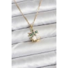 316L Çelik Zincir Gold Renk Chirtsmas Bell Model Yılbaşı Temalı Kadın Kolye