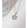 316L Çelik Zincir Gümüş Renk Kalp Model Kadın Kolye