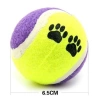 Adshome®  3lü Renkli Desenli Tenis Topu Kedi Köpek Oyuncağı