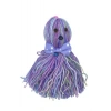 Adshome® Ahtapot Şekilli Zilli Ve İpli Rengarenk Püsküllü Sevimli Kedi Oyuncağı