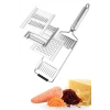 Adshome® Ayarlanabilir 3 Farklı Başlıklı Tutmalı Sebze Dilimleyici Peynir Rendeleyici Aparat
