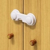 Adshome® Bebek Çocuk Güvenliği Çekmece ve Dolap İçin Kendiliğinde Yapışkanlı Vidasız Kapak Kilidi