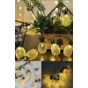 Adshome® Dekoratif Pilli Pineapple Ananas Pilli Şerit Led Işık (1 Metre)