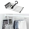Adshome®  Hareketli Dolap İçi Pantolon Kravat Şal Askı Sistemi Düzenleyici Katmanlı Askılık Organizer