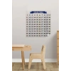 Adshome® Matematik Öğreten Yüzlük Tablo Duvarda İz Bırakmaz Akıllı Kağıt Yapışkansız Statik  60x60 cm