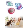 Adshome® Yaylı Metal Fareli Kafes Kedi Oyun Topu Sıçrayan Spiral Kedi Topu